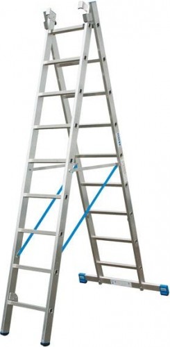 Лестница-стремянка трехсекционная KRAUSE STABILO 3x 9 с доп. функцией 133755 - изображение 2