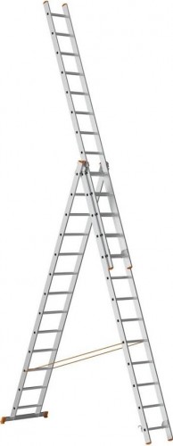 Лестница-стремянка трехсекционная Sarayli 3х13 PRO, усиленная 4313P