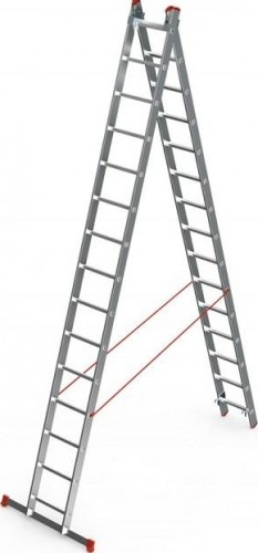 Лестница-стремянка трехсекционная Sarayli 3х14 PRO, усиленная 4314P - изображение 4