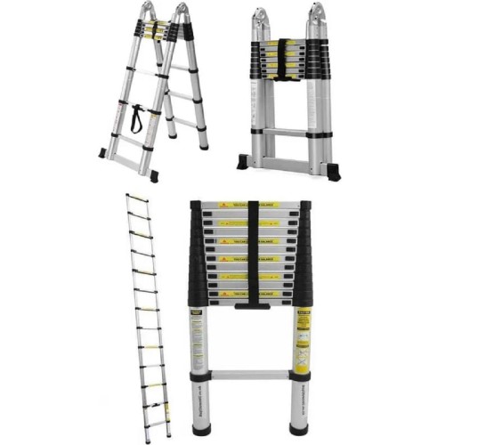 Лестница телескопическая АЛЮМЕТ ST 4.4 стальная 4.4 м - изображение 2