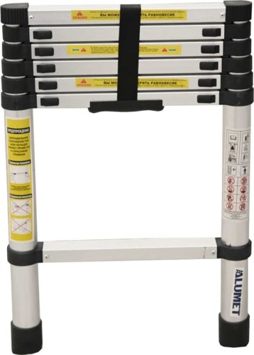 Лестница телескопическая АЛЮМЕТ TLS2.0 2,0 м TLS 2.0 - изображение 2