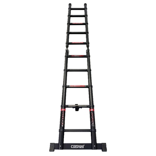 Лестница телескопическая СОРОКИН 24.27 двухсторонняя 3,2 м 24.27 - изображение 2