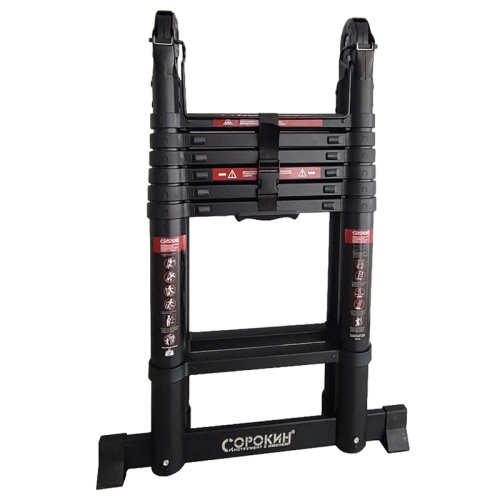 Лестница телескопическая СОРОКИН 24.28 двухсторонняя 4,4 м 24.28