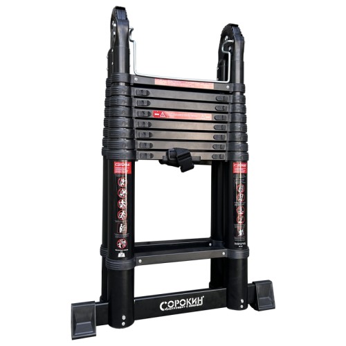 Лестница телескопическая СОРОКИН 24.56 двухсторонняя 5,6 м 24.56