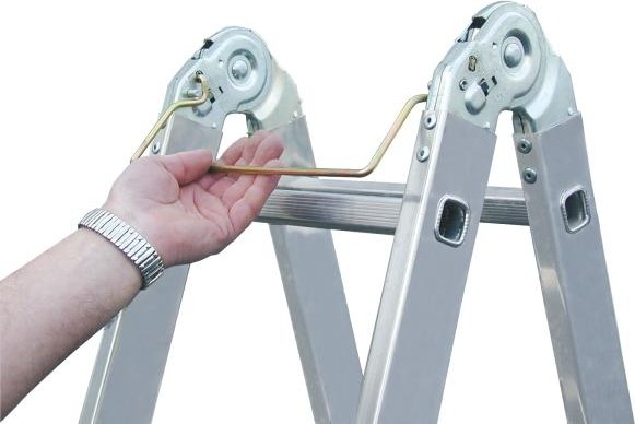 Лестница-трансформер KRAUSE MONTO MULTIMATIC 4х4 шарнирная, универсальная 120649 - изображение 5