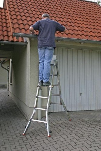 Лестница-трансформер KRAUSE MONTO TELEVARIO 4х4 шарнирная, телескопическая, 4 удлинителя 129970 - изображение 2