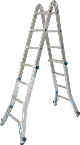 Лестница-трансформер KRAUSE STABILO  4х4 шарнирная, телескопическая, 4 удлинителя 133977 - изображение 2