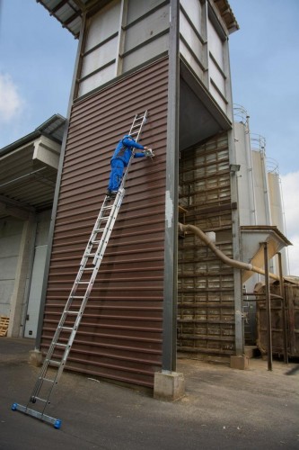 Лестница выдвижная двухсекционная KRAUSE STABILO 2х15 с тросом 133847 - изображение 4