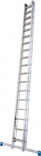 Лестница выдвижная двухсекционная KRAUSE STABILO 2х18 с тросом 133878 - изображение 2