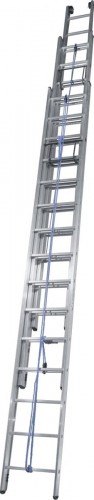 Лестница выдвижная трехсекционная АЛЮМЕТ 3320 3х20 с тросом SR3 3320 - изображение 4