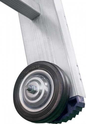 Лестница выдвижная трехсекционная АЛЮМЕТ 3315 3х15 с тросом SR3 3315 - изображение 2