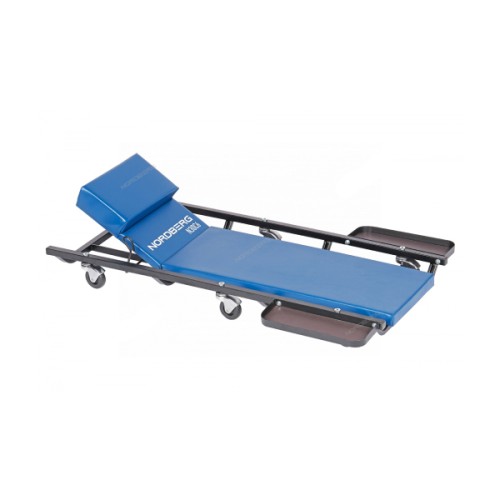 Лежак подкатной NORDBERG N30C6 с подъемным подголовником и магнитными лотками N30C6