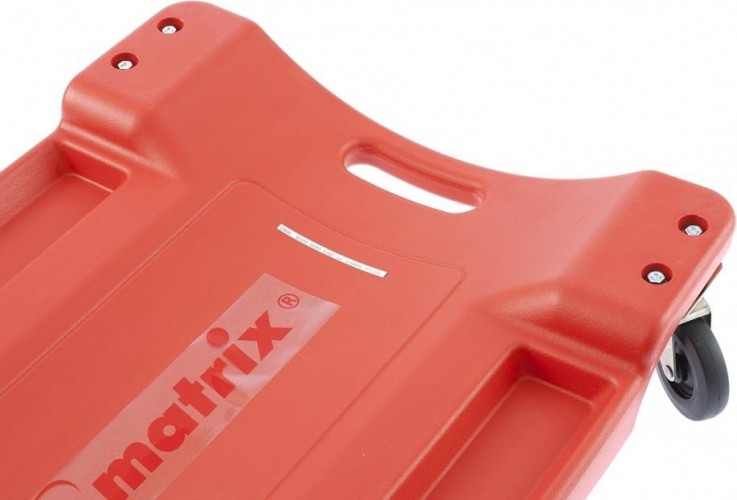 Лежак ремонтный MATRIX 1000х475х128 мм на 6-ти колесах, пластиковый 567485 - изображение 2