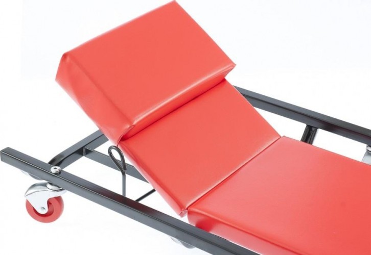 Лежак ремонтный MATRIX 1030х440х120 мм на 6-ти колесах, подним. подголовник 567455 - изображение 2
