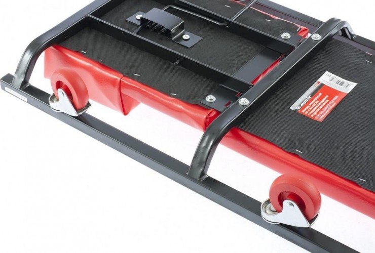 Лежак ремонтный MATRIX 1030х440х120 мм на 6-ти колесах, подним. подголовник 567455 - изображение 3