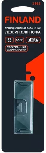 Лезвие для ножа FINLAND 1863 трапециевидное вороненое, 5 шт.