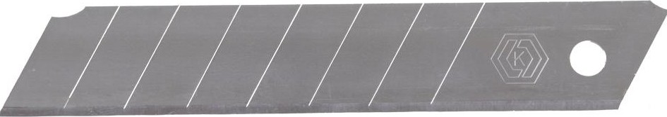 Лезвие для ножа Кобальт 242-045 сменные 18 мм, сегментированные, 8 сегментов, стал - изображение 2