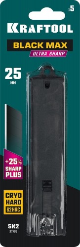 Лезвие для ножа KRAFTOOL BLACK MAX 25 мм, 5 шт. 09602-25-S5 - изображение 3