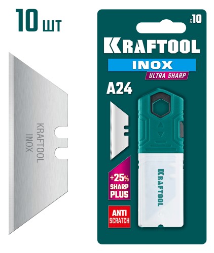 Лезвие для ножа KRAFTOOL INOX-A24 10 шт. 09626-S10
