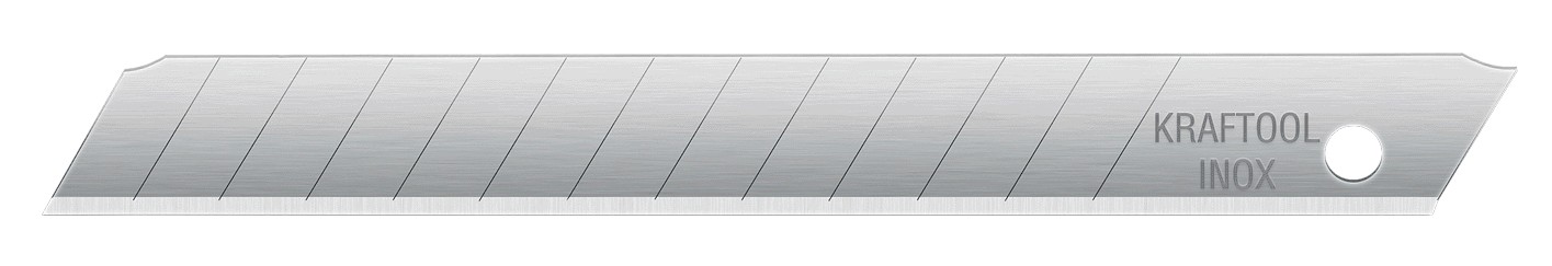 Лезвие для ножа KRAFTOOL INOX 9 мм 10 шт. 09608-09-S10