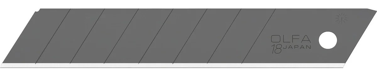 Лезвие для ножа Olfa "EXCEL BLACK" 20 шт. OL-HBB-20