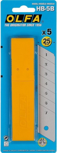 Лезвие для ножа Olfa OL-HB-5B сегментированное, 25х126х0,7 мм, 5 шт - изображение 3