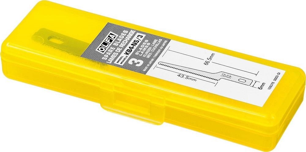 Лезвие для ножа Olfa OL-KB4-NS/3 пильное, 6х66,5(43,5)х0,35 мм, 3 шт - изображение 4