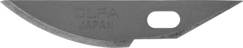 Лезвие для ножа Olfa OL-KB4-R/5 закругленное, 6(8)х38х0,45 мм, 5 шт