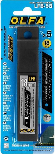 Лезвие для ножа Olfa OL-LFB-5B сегментированное, тефлоновое покрытие 18 мм - изображение 2
