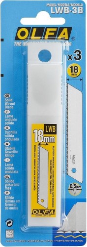Лезвие для ножа Olfa OL-LWB-3B серрейторная заточка18 мм - изображение 3