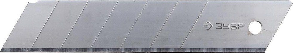 Лезвие для ножа ЗУБР ЭКСПЕРТ 25 мм "профессионал" сегментированные 5 шт. 09710-25-5