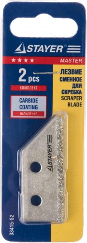 Лезвие для скребка STAYER PROFESSIONAL с карбидным напылением для 33415. 2 шт. 33415-S2 - изображение 3