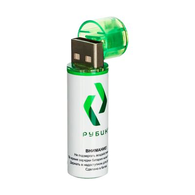 Аккумулятор LI-ION «РУБИН» размер ААА 1,5 В (600mWh USB Type C) 2шт/блистер с кабелем - изображение 11