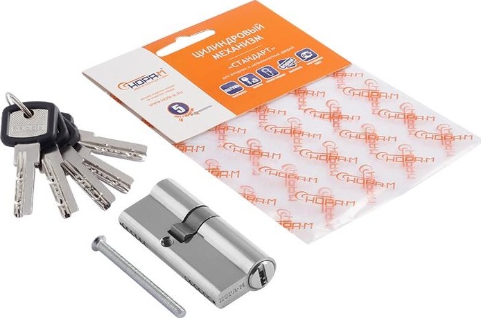 Личинка замка НОРА-М ЛПУ-70 (40-30) ассиметр. "Хром" 12687 - изображение 2