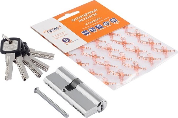 Личинка замка НОРА-М ЛПУ-80 (45-35) ассиметр. "Хром" 12688 - изображение 2