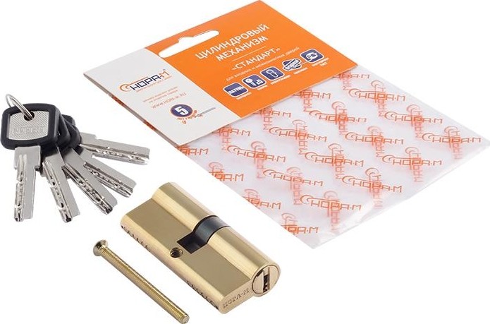 Личинка замка НОРА-М ЛПУ.УК-70 (35-35) "Латунь" 14860 - изображение 3