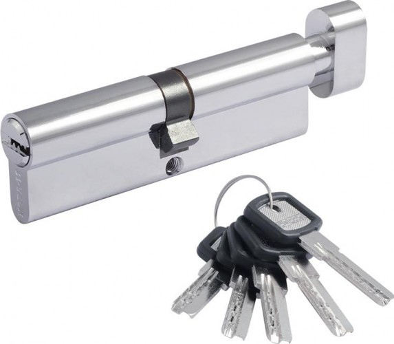 Личинка замка НОРА-М ЛПУВ-100 (50-50) с вертушкой "Хром" 7188