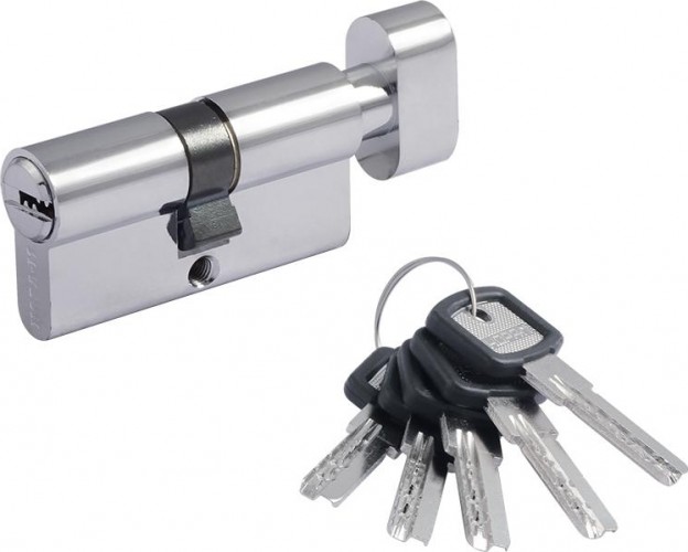 Личинка замка НОРА-М ЛПУВ-60 (30-30) с вертушкой "Хром" 5357