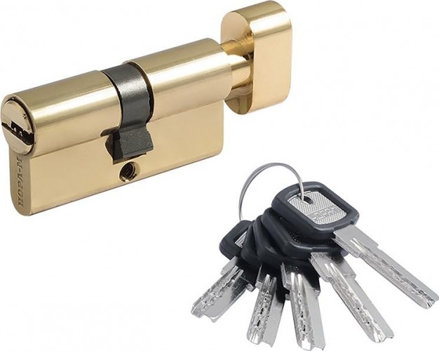 Личинка замка НОРА-М ЛПУВ-60 (30-30) с вертушкой "Золото" 5354