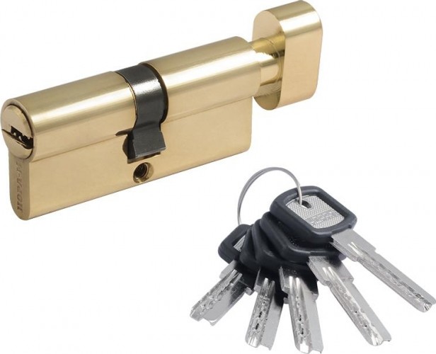 Личинка замка НОРА-М ЛПУВ-70 (35-35) с вертушкой "Золото" 5358