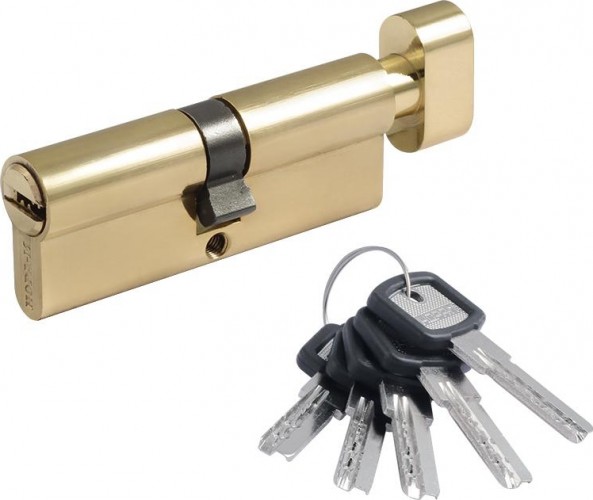 Личинка замка НОРА-М ЛПУВ-80 (40-40) с вертушкой "Золото" 5362