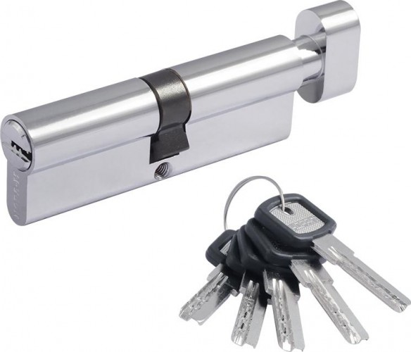 Личинка замка НОРА-М ЛПУВ-90 (45-45) с вертушкой "Хром" 6630