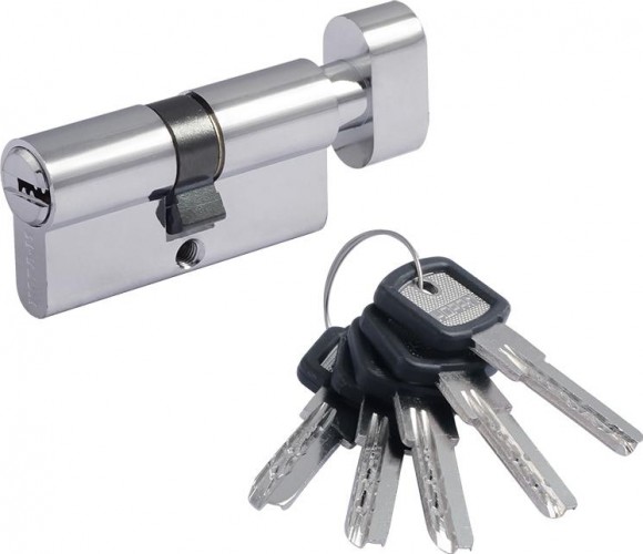 Личинка замка НОРА-М ЛПУВ.УК-60 (30-30) с вертушкой "Хром" 14988