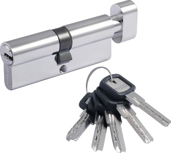 Личинка замка НОРА-М ЛПУВ.УК-80 (40-40) с вертушкой "Хром" 14871