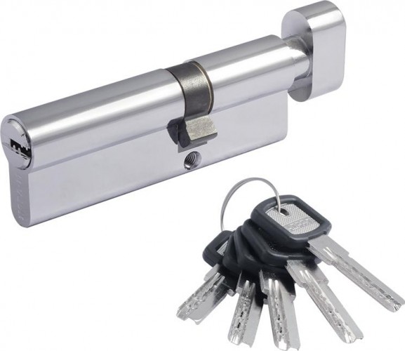 Личинка замка НОРА-М ЛПУВ.УК-90 (55-35в) асимметр. с вертушкой "Хром" 14875