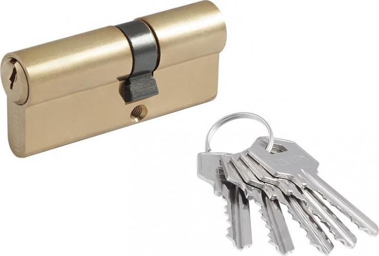 Личинка замка НОРА-М ЛУ-70 (40-30) ассиметр. "Латунь" 12674