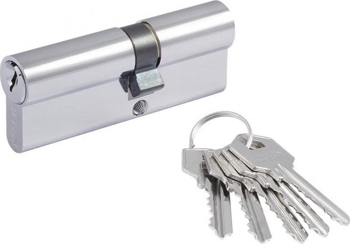 Личинка замка НОРА-М ЛУ-80 (45-35) ассиметр. "Хром" 12677