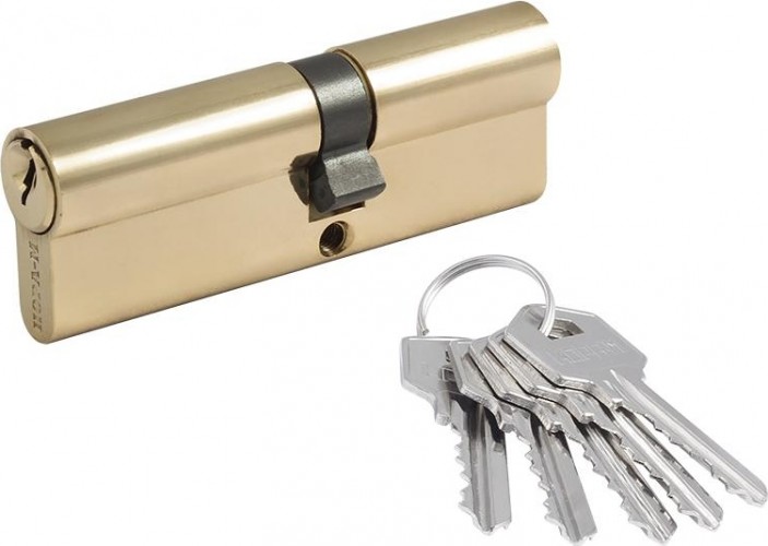 Личинка замка НОРА-М ЛУ-90 (50-40) ассиметр. "Латунь" 12678