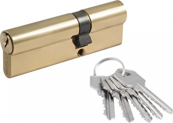 Личинка замка НОРА-М ЛУ-90 (55-35) ассиметр. "Латунь" 11867