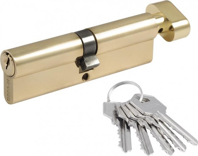 Личинка замка НОРА-М ЛУВ-100 (50-50) с вертушкой "Золото" 6660